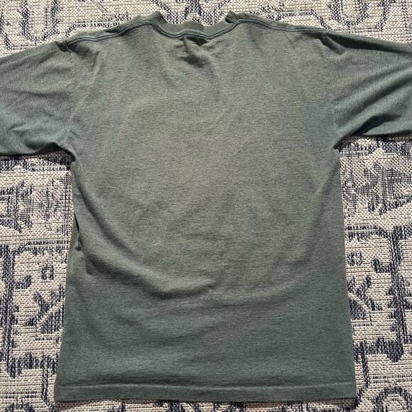 VTG 90's Wolf "Within Sight" Green Comedy Alpha Wolf Pack T Shirt L 20 x 28 - Picture 4 of 6